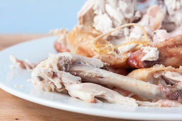 Roast chicken carcass