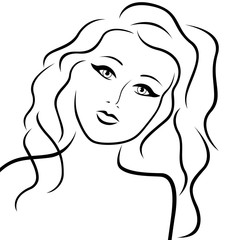 Attractive young woman portrait