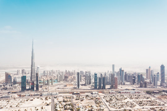 Dubai Skyline with Burj Khalifa