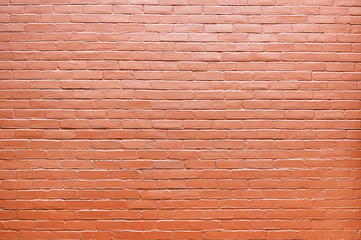 Old red brick wall background texture