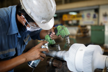 Magnetic particle Inspection for check carck and surface defect