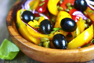 Peperonata - traditional dish of italian cuisine.