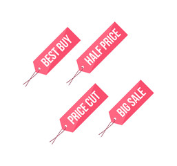 Best Buy, Half Price, Price Cut & Big Sale Labels