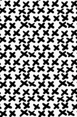 Black marker drawn simple diagonal crosses