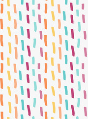 Marker drawn green yellow orange red vertical hatches