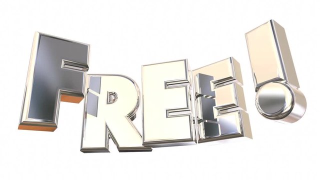 Free Complimentary Bonus No Cost Word 3d Animation