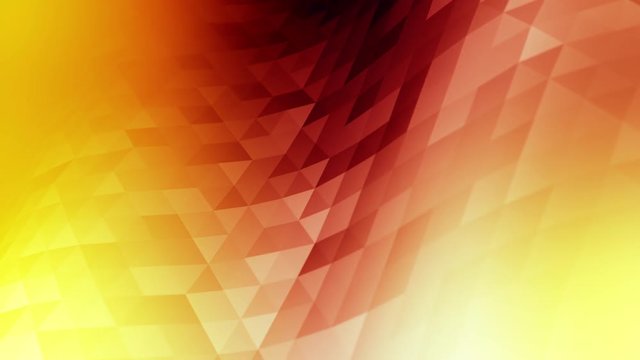 Perfect seamless loop of smooth waving fiery polygons.