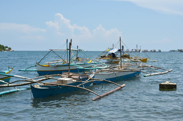 Fototapeta premium Fishing boats in the Philippines