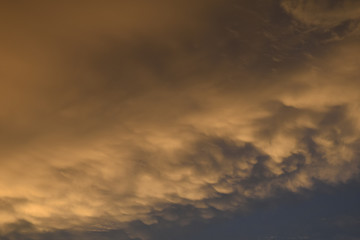 orange clouds at sunset background