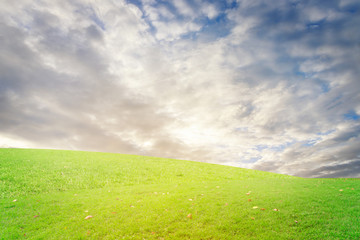 The landscapes sky with clouds and sunrise retouch