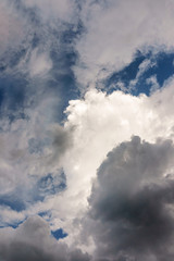 Clouds of rainy season background