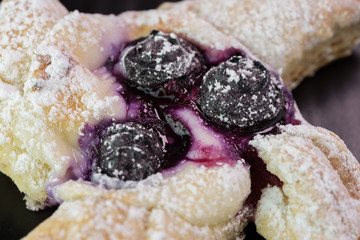 Fresh baked berries cream cheese pastry.