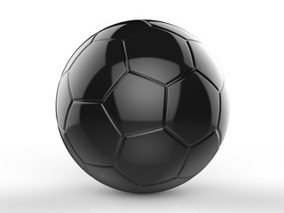black soccer ball