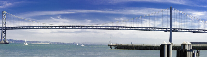Bay Bridge on Pacific Bay, San Francisco