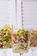 Salad with quinoa and vegetables