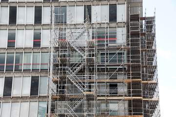 Fototapeta premium building construction and scaffold frame