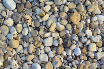 Pebble stones at the beach