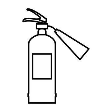 black outline fire extinguisher clip art preview