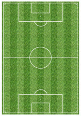 Naklejka premium Football Field Vertical Stripes Pattern with Real Grass Texture