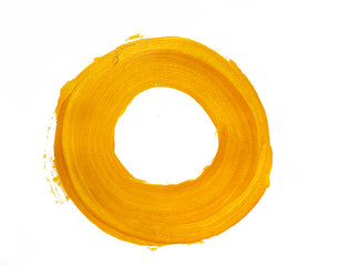 Yellow acrylic circle
