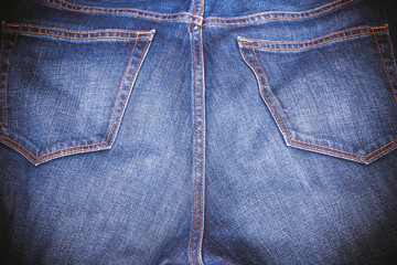 Fototapeta premium texture of denim and stitch for vintage background