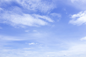 clouds in the blue sky background