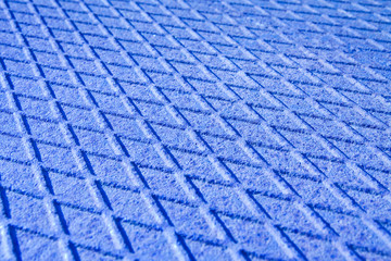 Old antislip corrugated and rusty metal plate - toned image