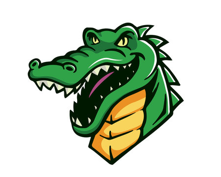 Leadership Animal Logo - Reliable Crocodile Character