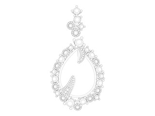 The beauty diamond pendant
