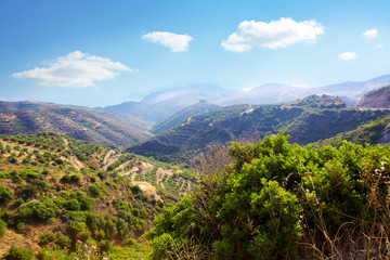 Summer mountain view in Greece.