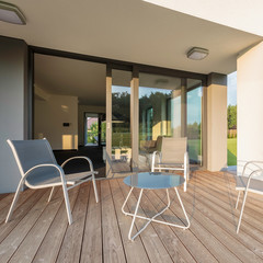 Patio and comfortable furniture set