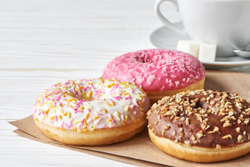 Donuts and cup of tea