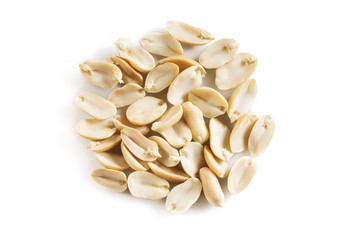 Peanuts composition on white