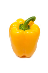 Sweet yellow pepper isolated on white