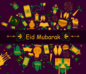 Eid Mubarak greetings background