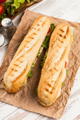 Panini grilled sandwich