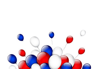 Background with party balloons and place for your text.