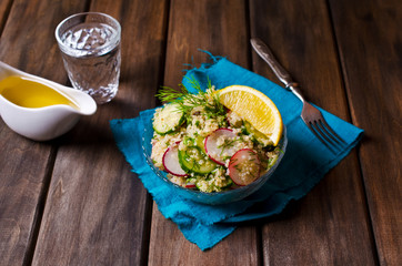 Salad with quinoa and vegetables