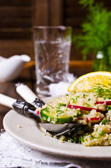Salad with quinoa and vegetables