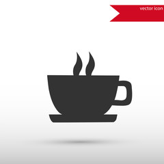 Coffee icon isolated .