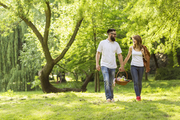 Walking through nature