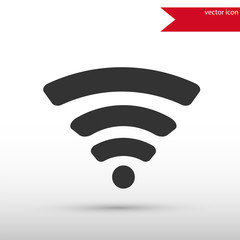Wireless icon. Flat design style.