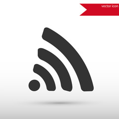 Wireless icon. Flat design style.