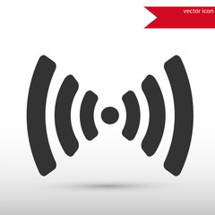 Wireless icon. Flat design style.