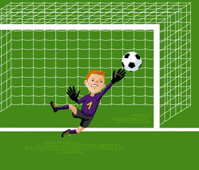 soccer kids goalkeeper
