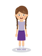 Obraz premium girl character design 
