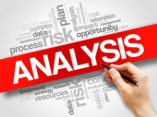 ANALYSIS word cloud, business concept