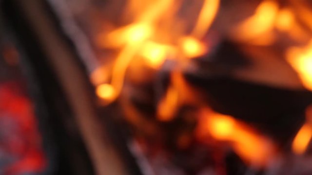 beautifully lit the flame