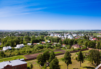 Beautiful cityscape. View of the old Russian town of Suzdal. Gol © Nastya Tepikina