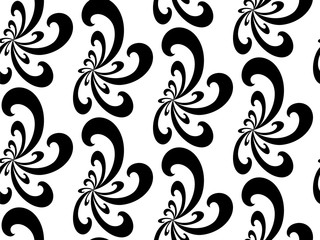 Vector Illustration. Seamless Abstract Floral Pattern. Exclusive Decoration Suitable for textile, fabric and packaging